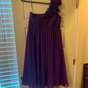 💜 One Shoulder cocktail dress